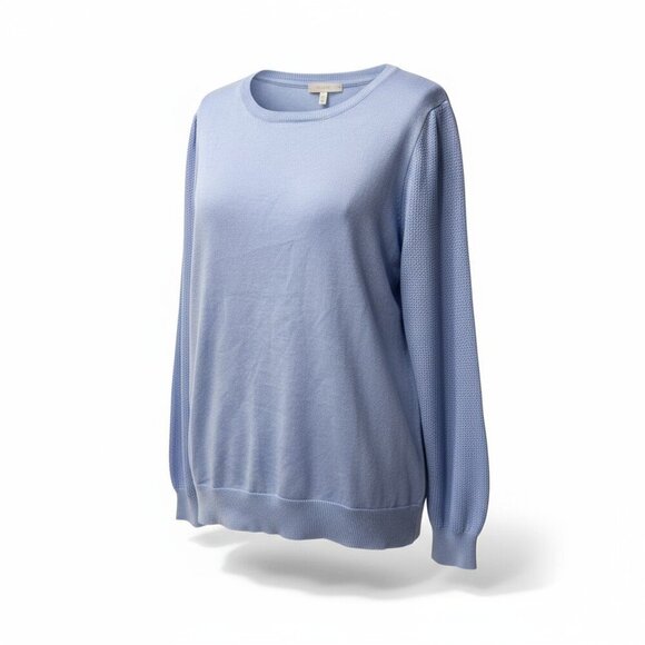 Calvin Klein Light Blue Crewneck Pullover Sweater Women’s Size Large - Picture 1 of 11